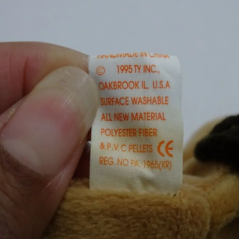 Vintage Ty Beanie Baby Derby Horse 1995 Brown Stuffed Animal Plush Soft Toy 8